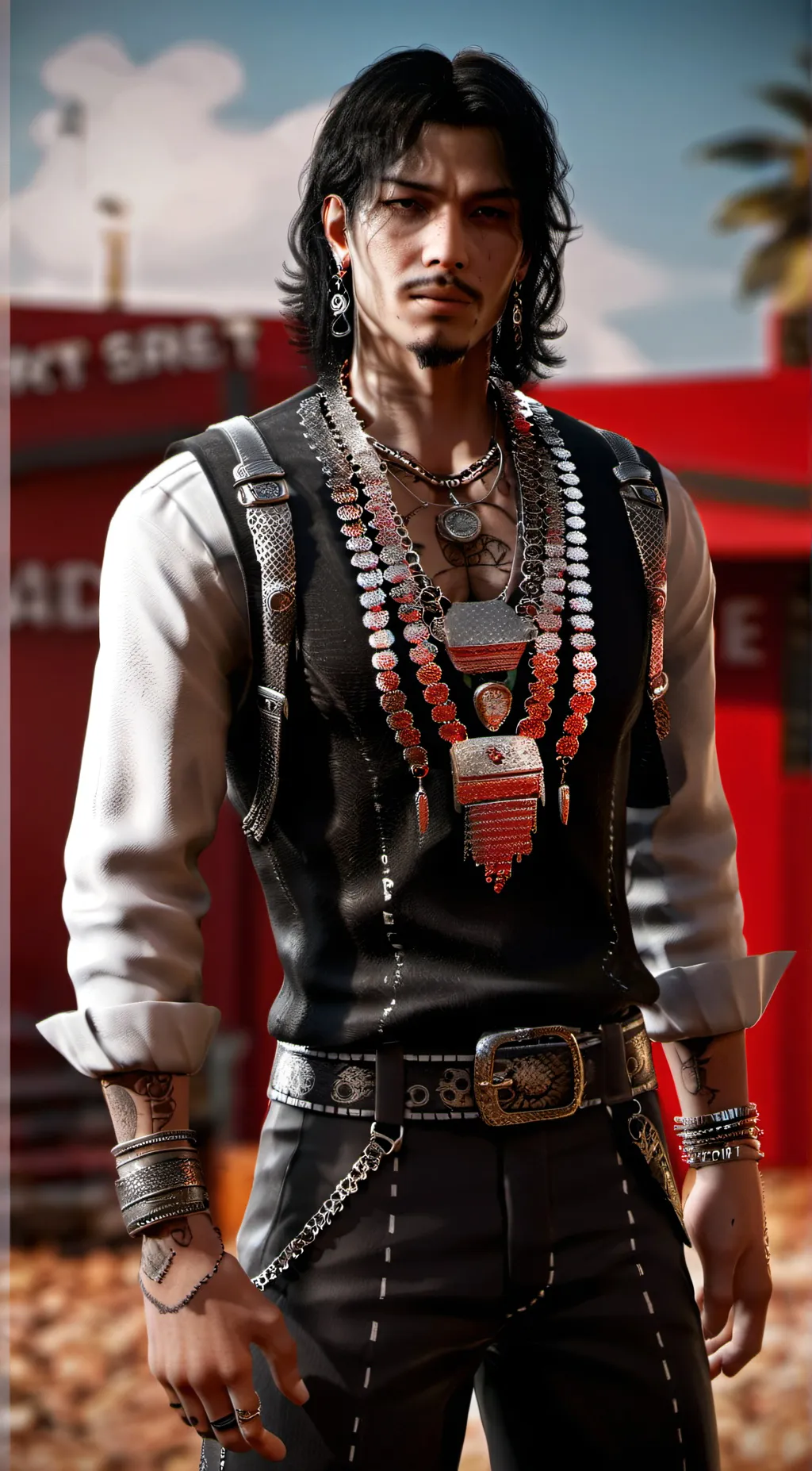 ai character: Diego AKA(Ghost) background