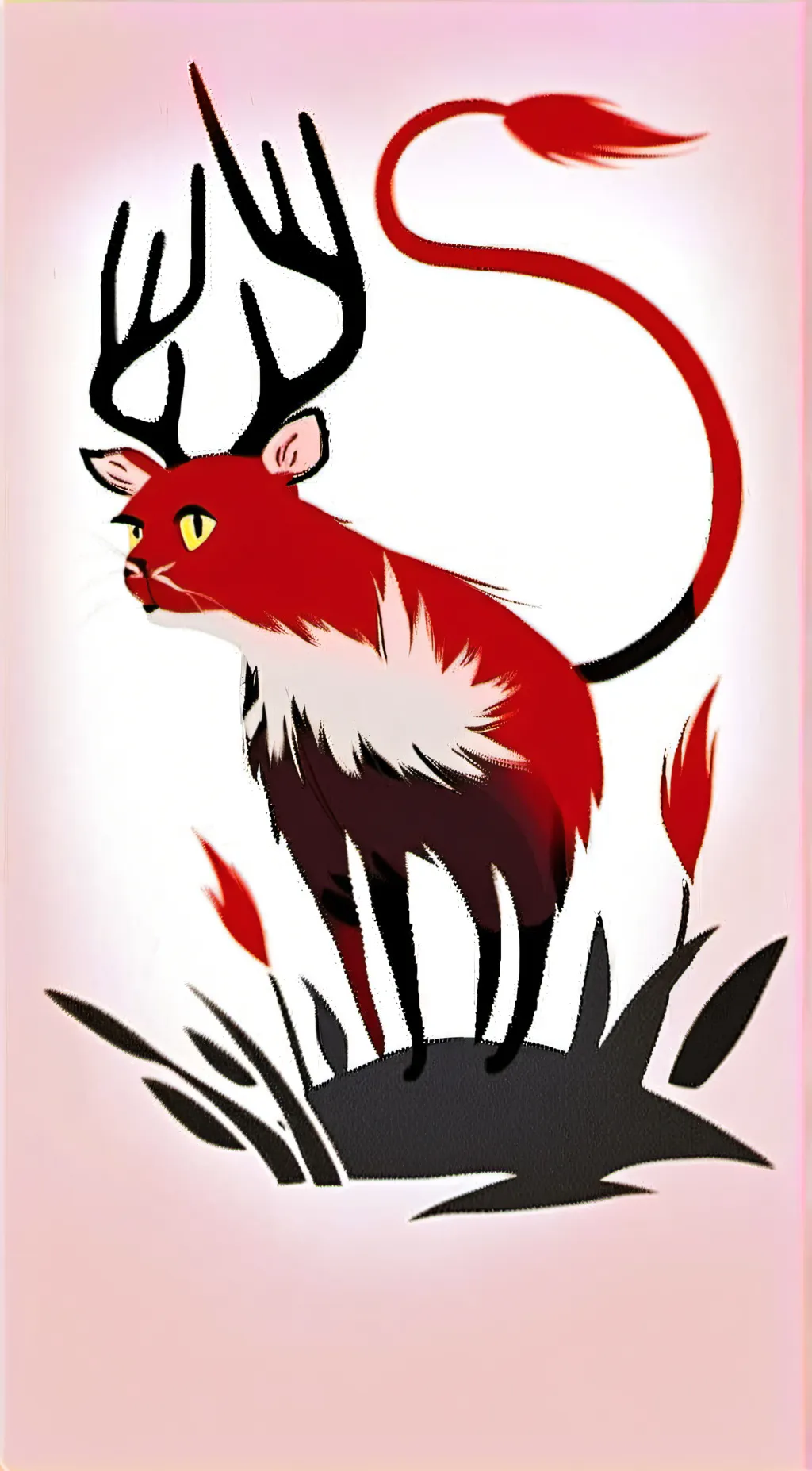 ai character: Cursed cat alastor background