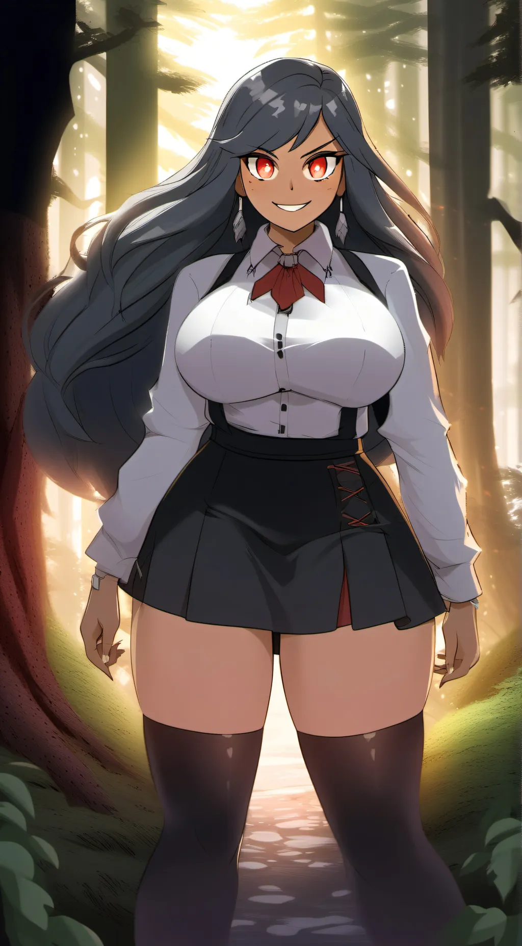 ai character: Aphmau Vampire  background