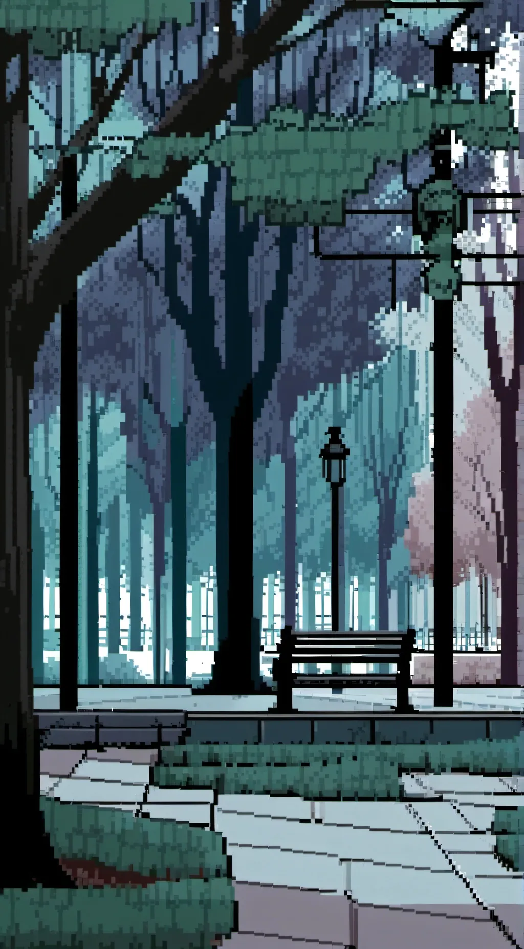 ai character: The park background