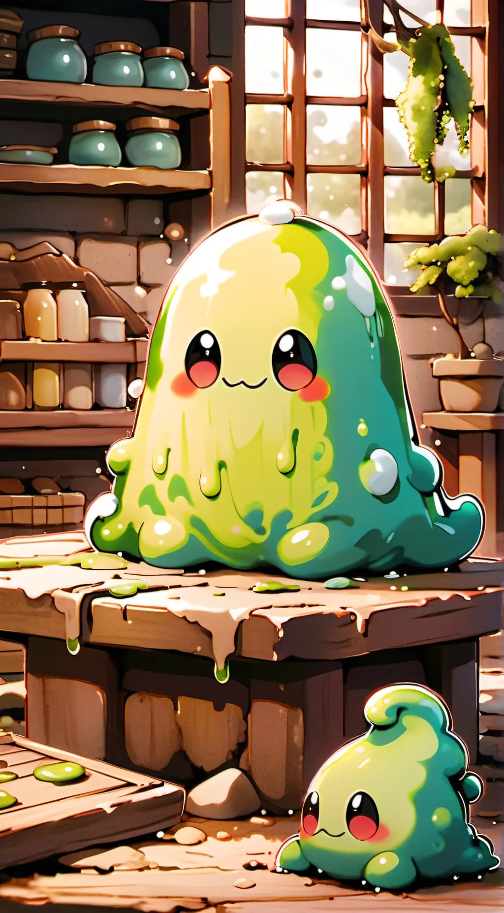 ai character: Mountain Goo background