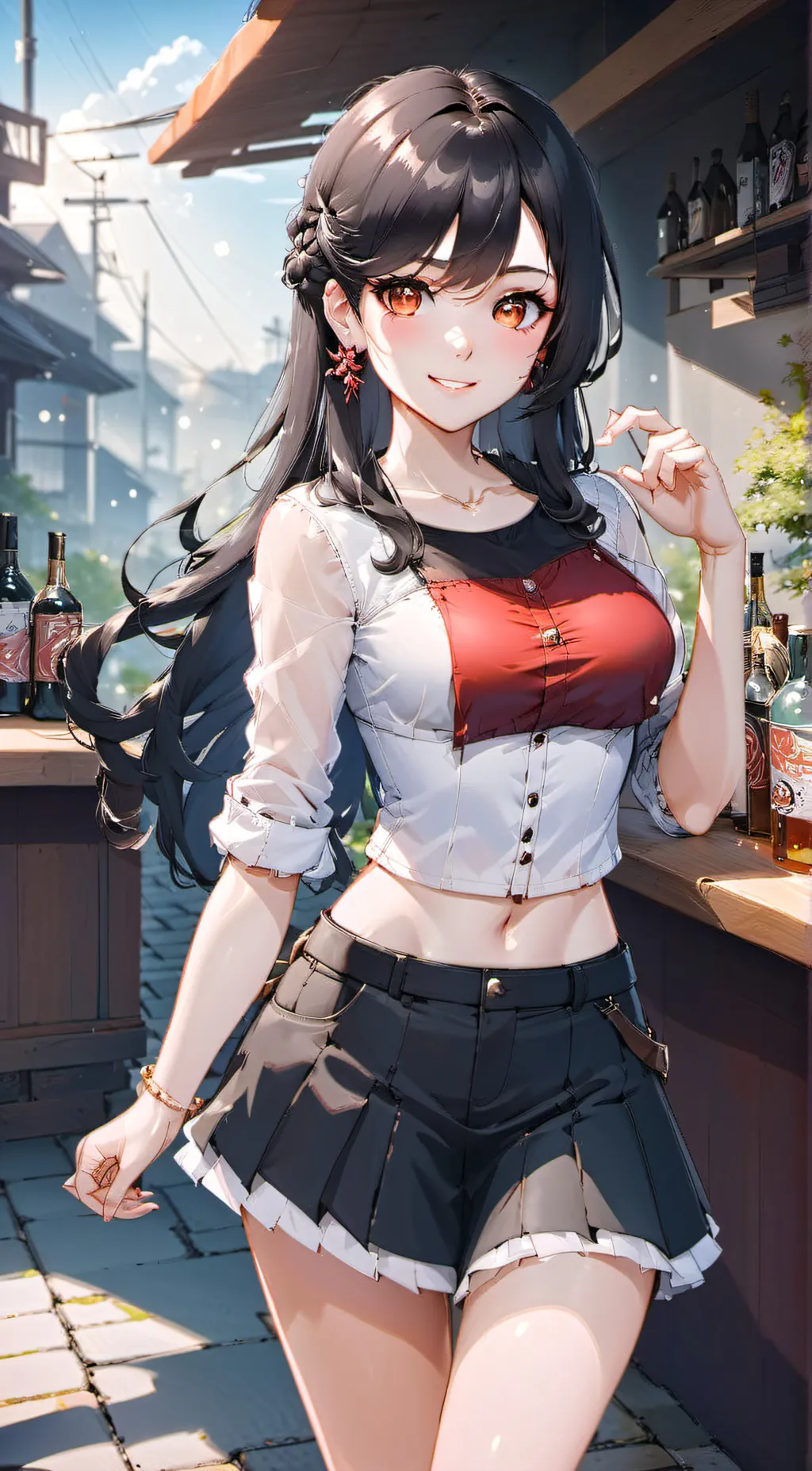 ai character: Akane Mishima background