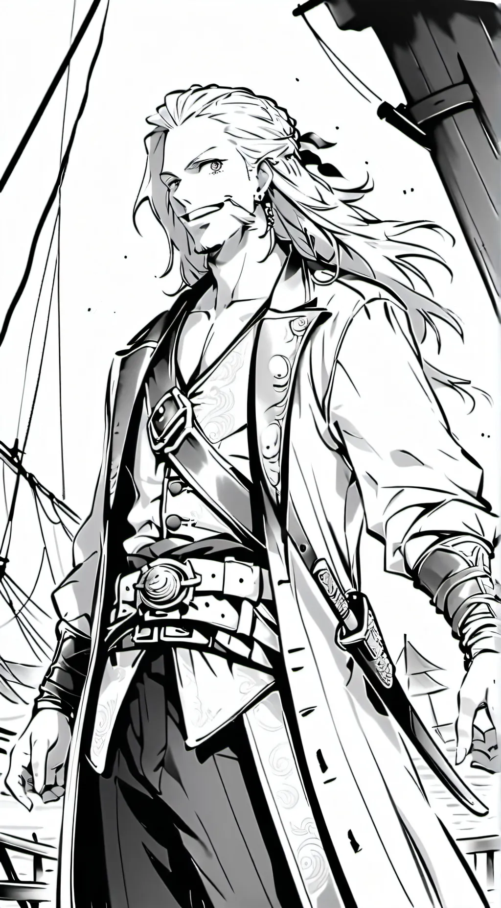 ai character: luffy background