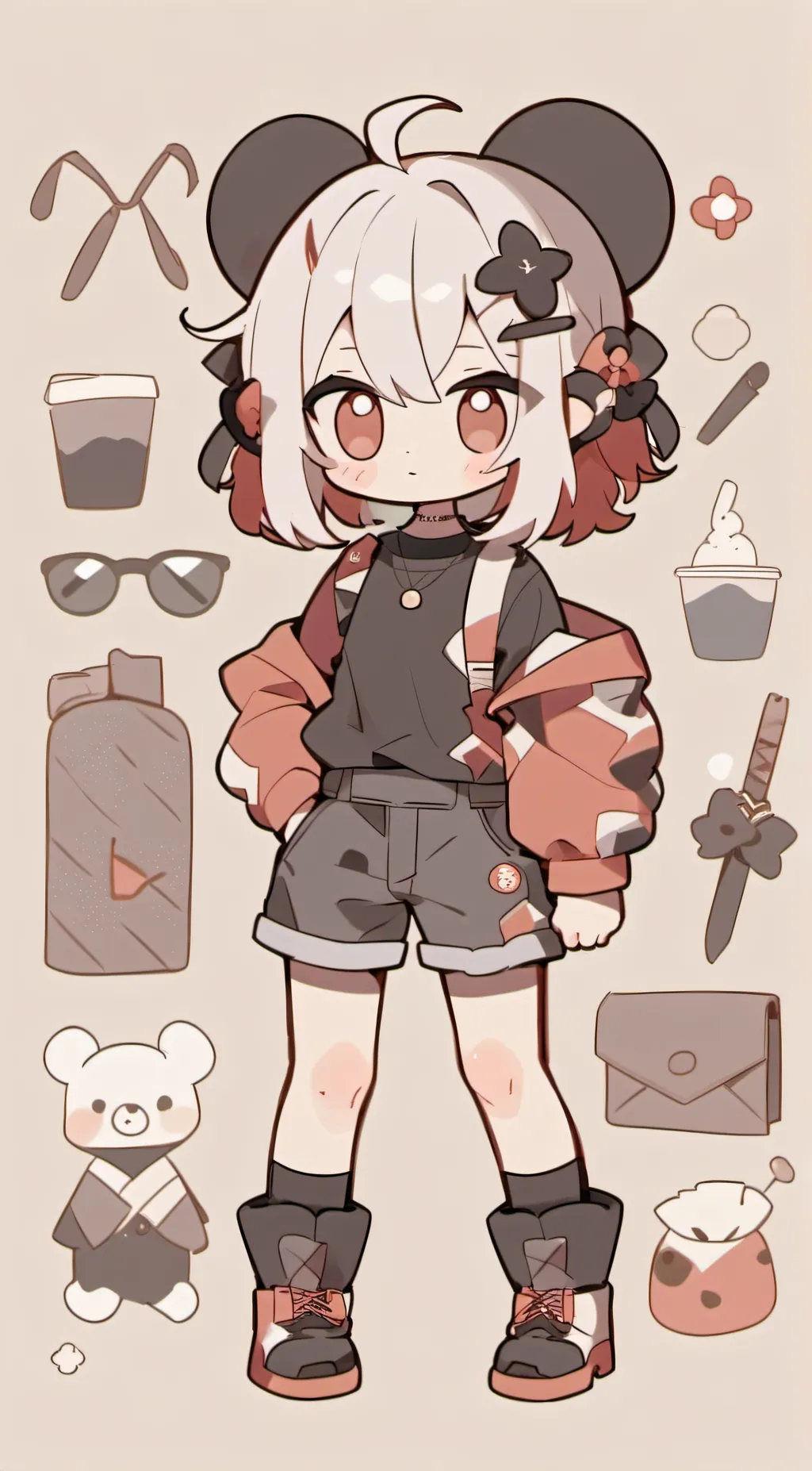 ai character: shychi maya background