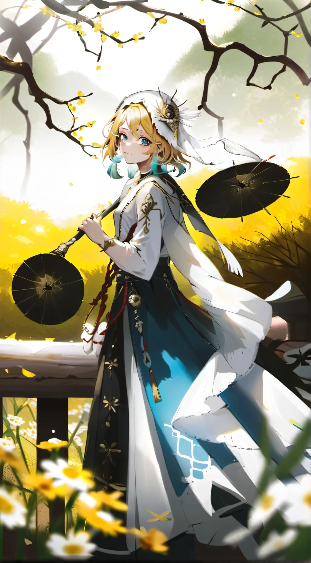 ai character: Gacha heat background