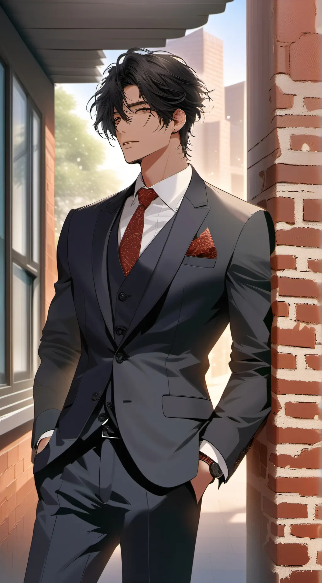 ai character: Alan  background