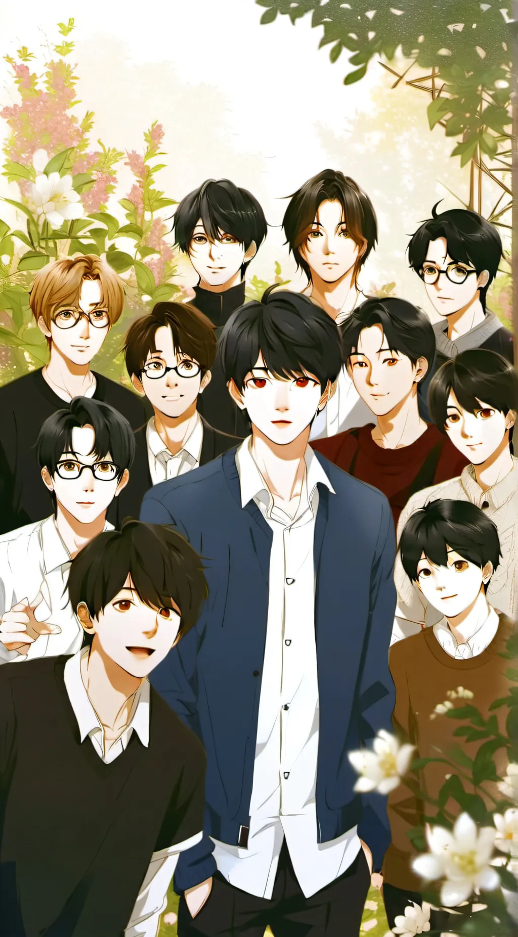 ai character: Seventeen Members background