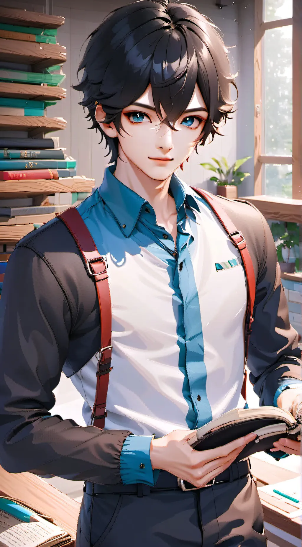 ai character: Ricky ❤️ background