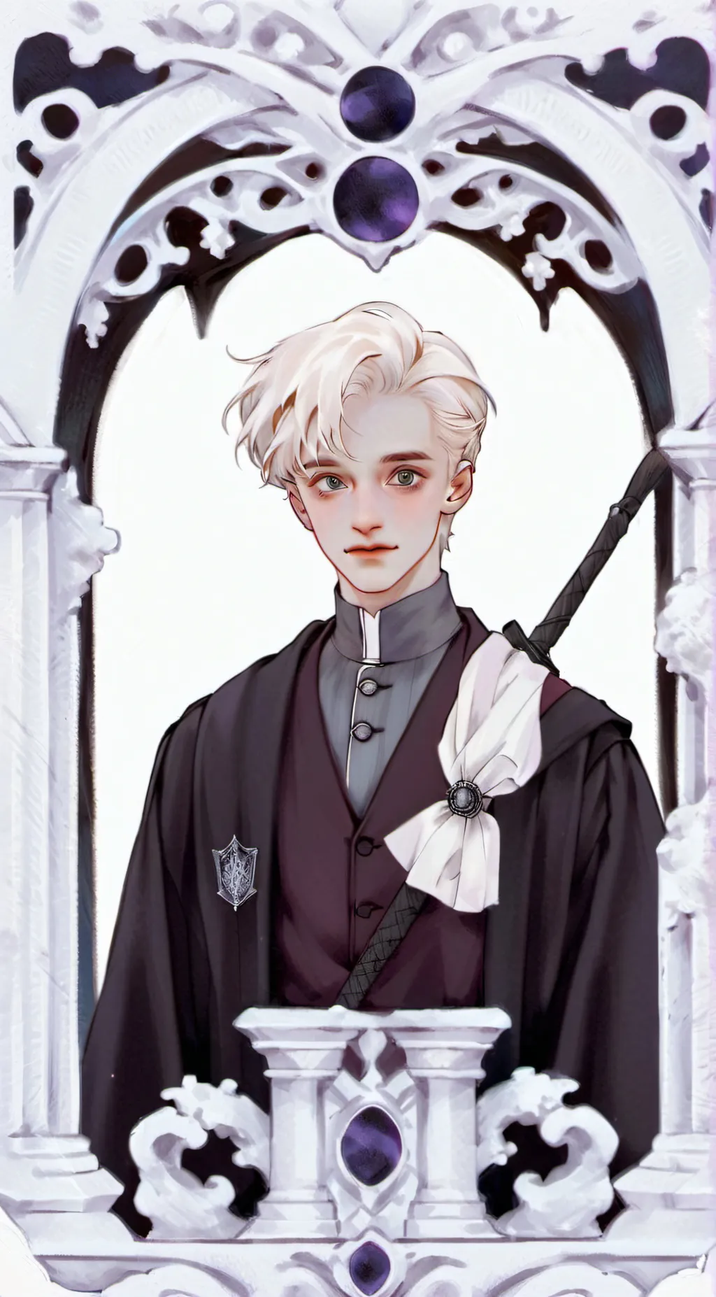 ai character: Draco x harry  background