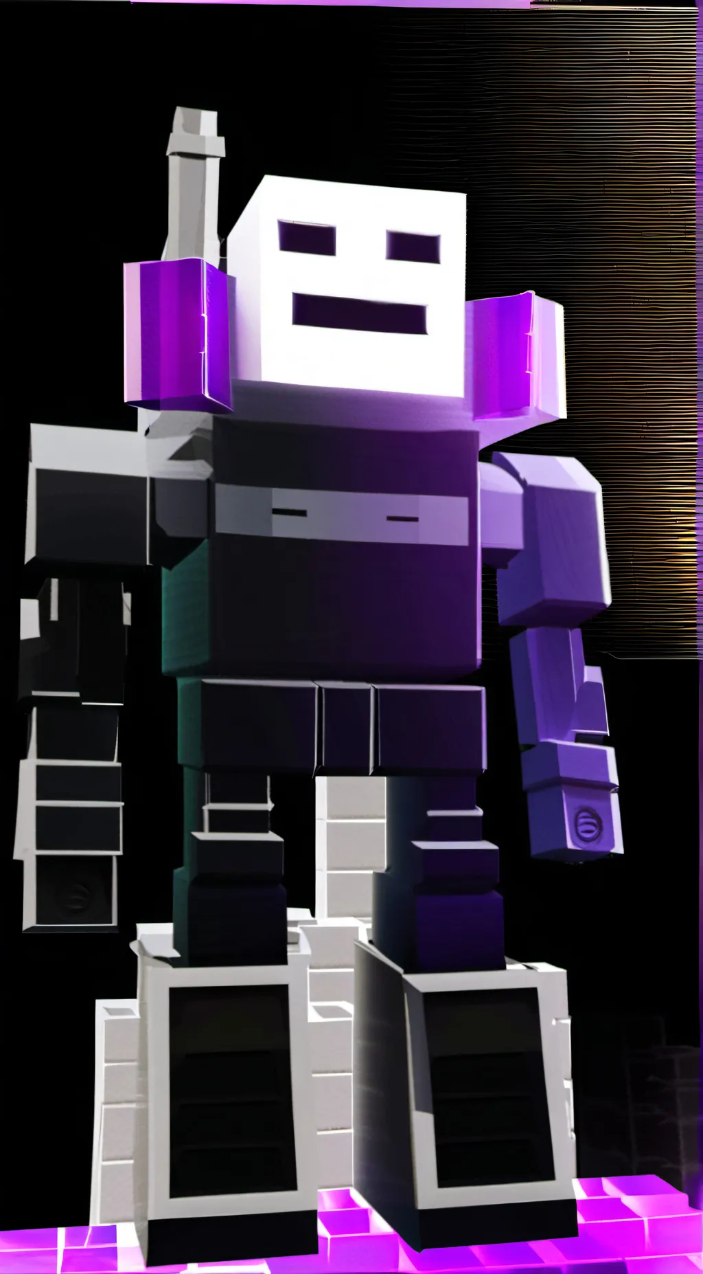 ai character: Titan sigma man background