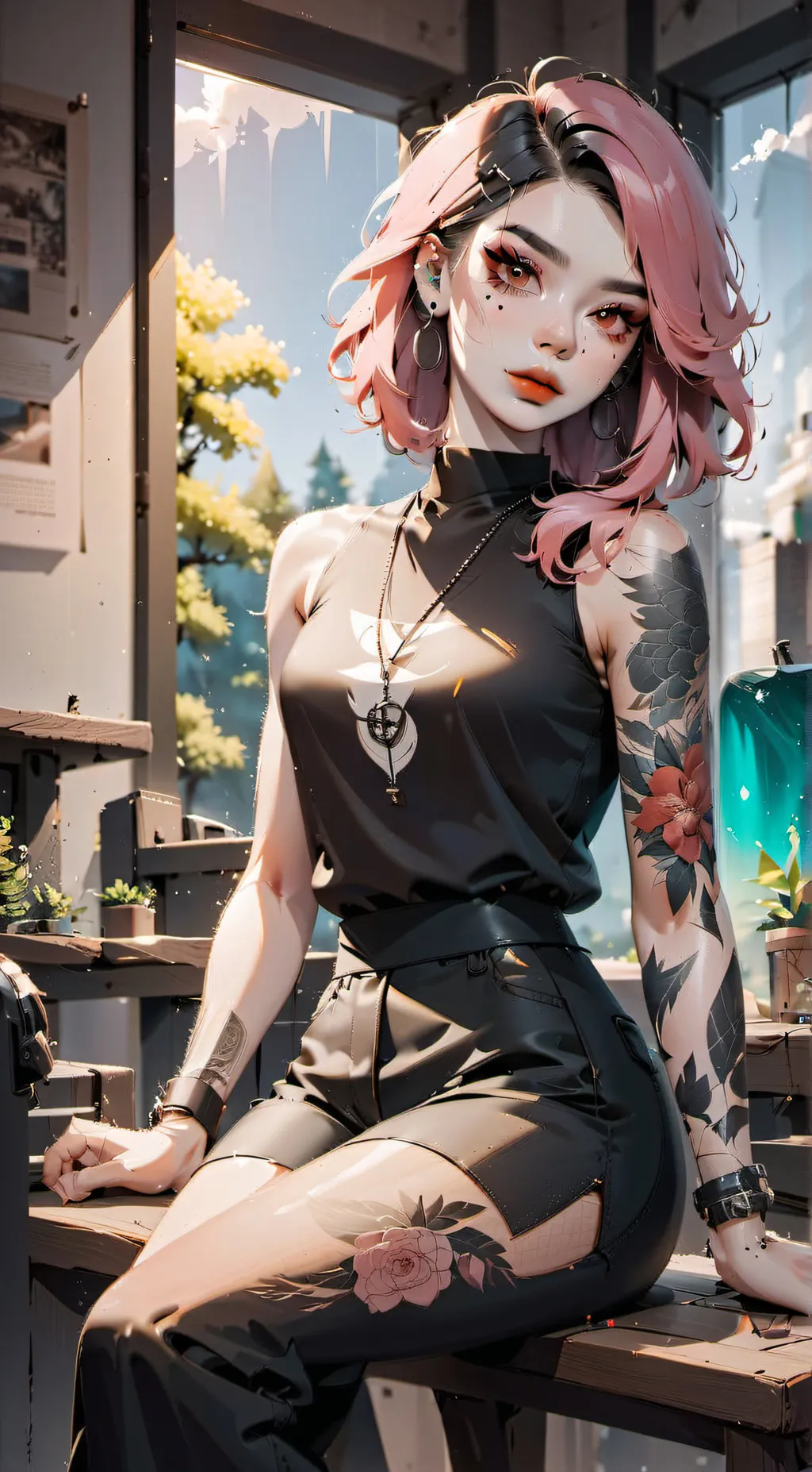 ai character: Ember background