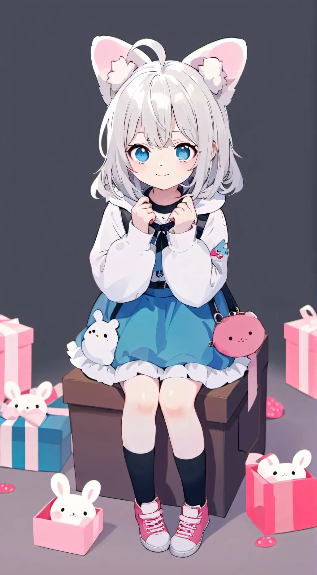 ai character: toddler girl background