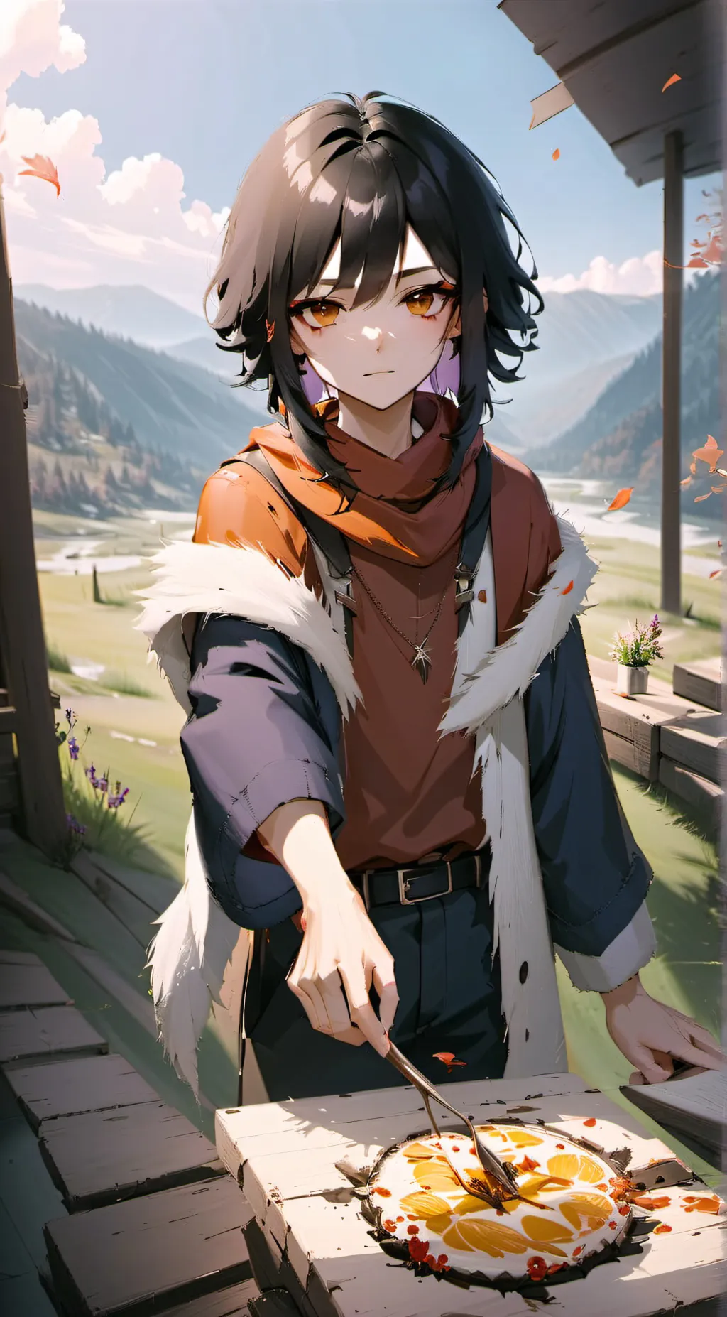 ai character: amy  background