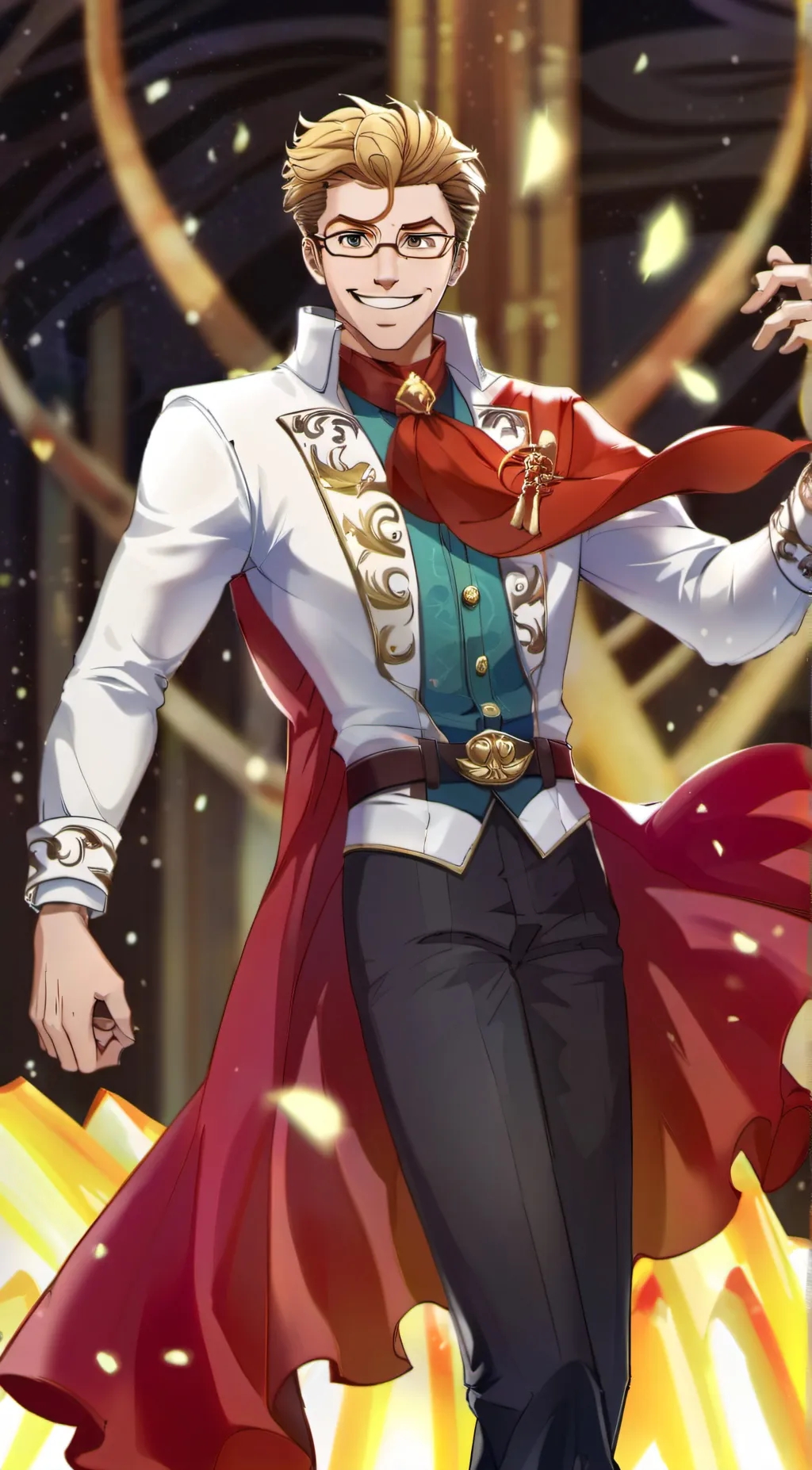 ai character: emoji man background