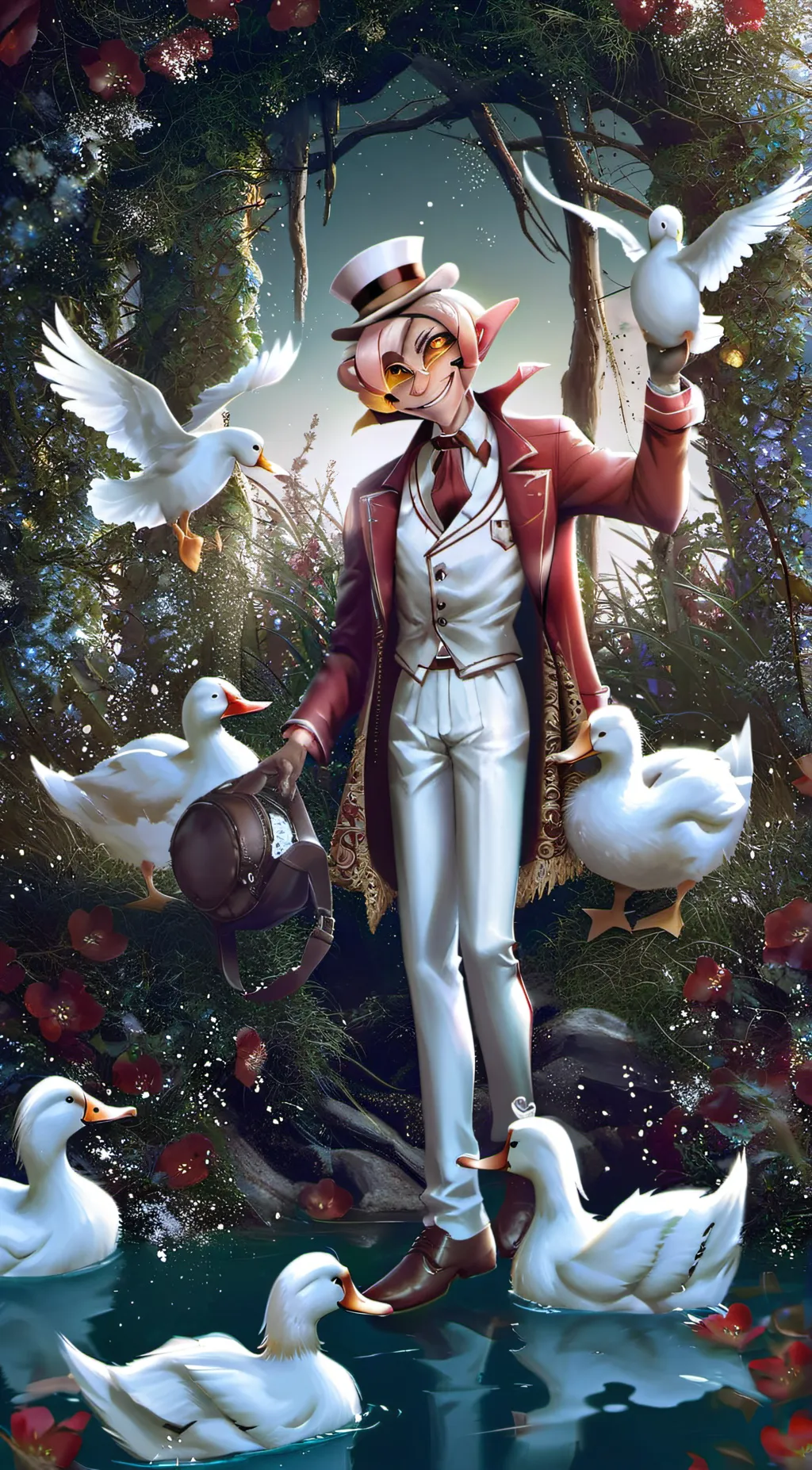 ai character: Lucifer background