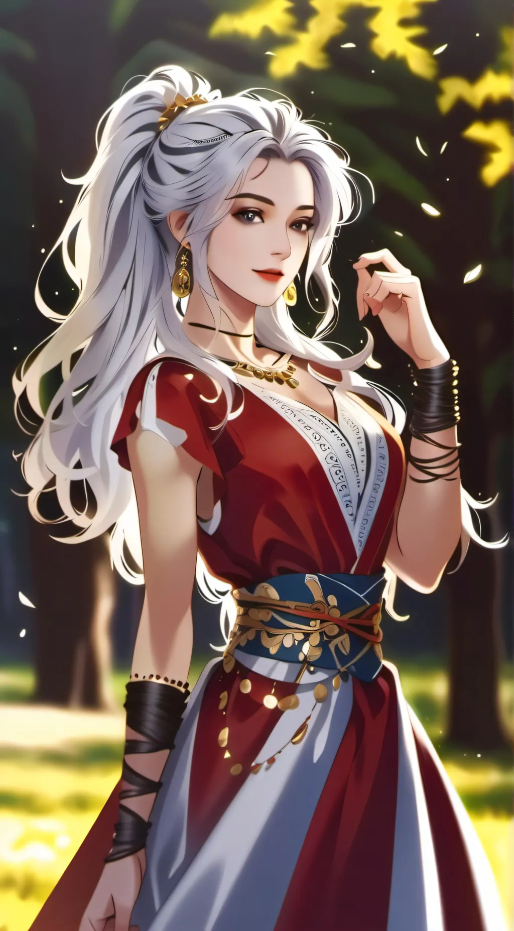 ai character: Rose background