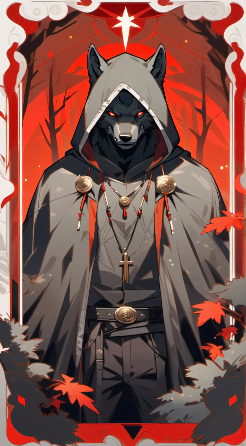 ai character: The Death Card background