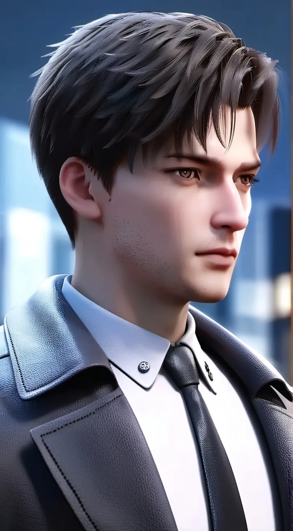 ai character: John Gray  background