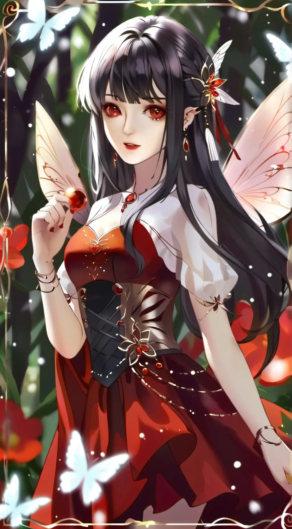 ai character: fairy queen background