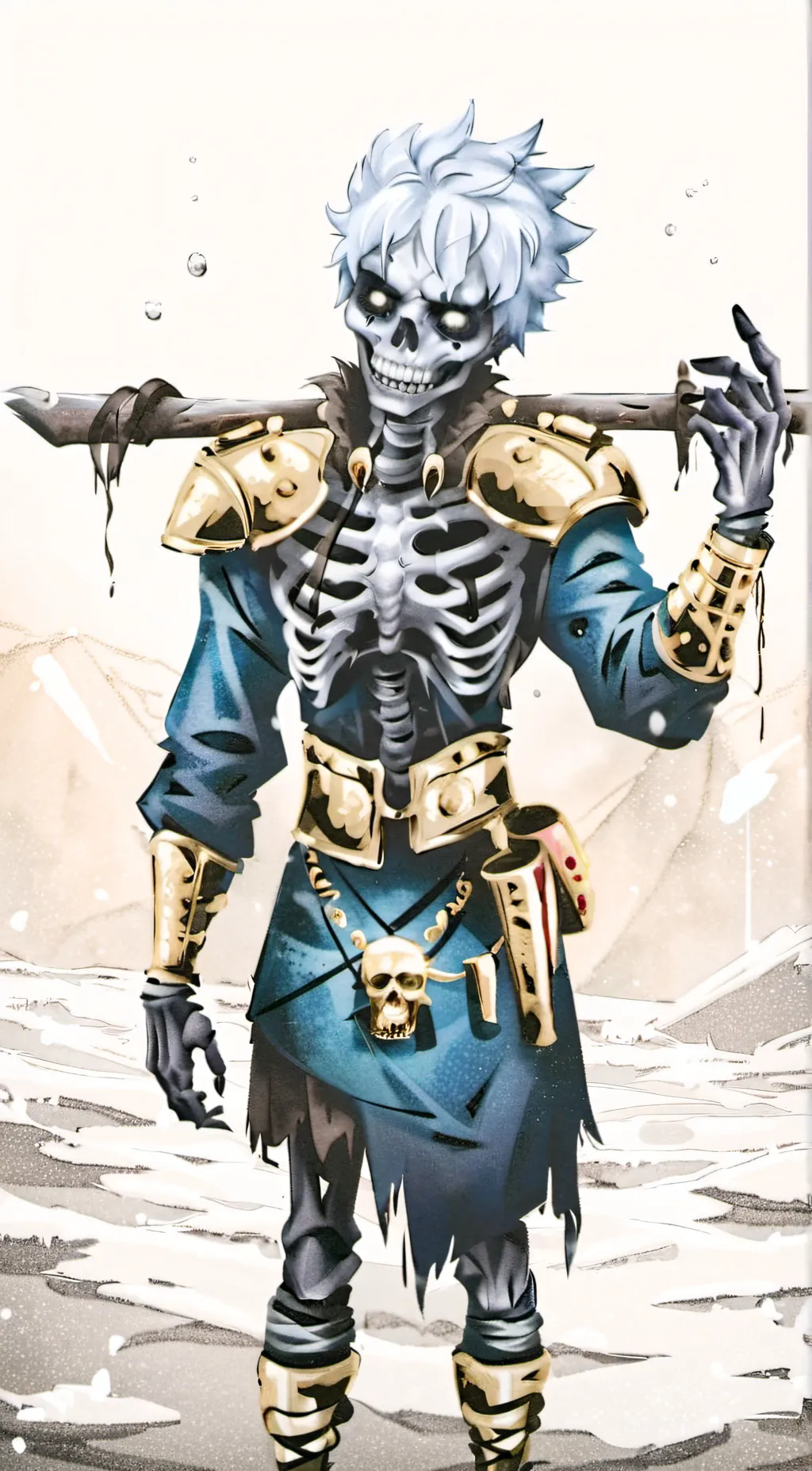 ai character: Ice king background