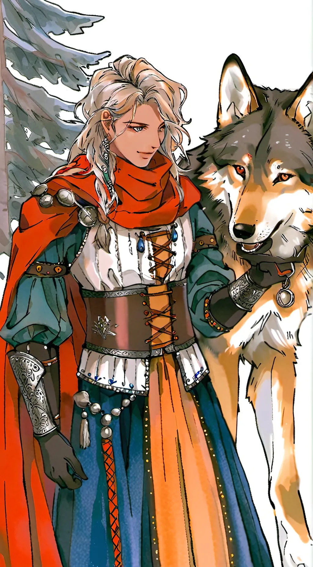 ai character: werewolf rpg background