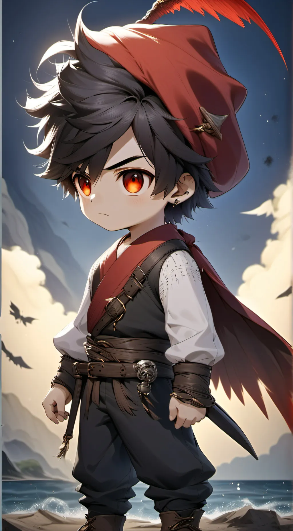 ai character: One peice background