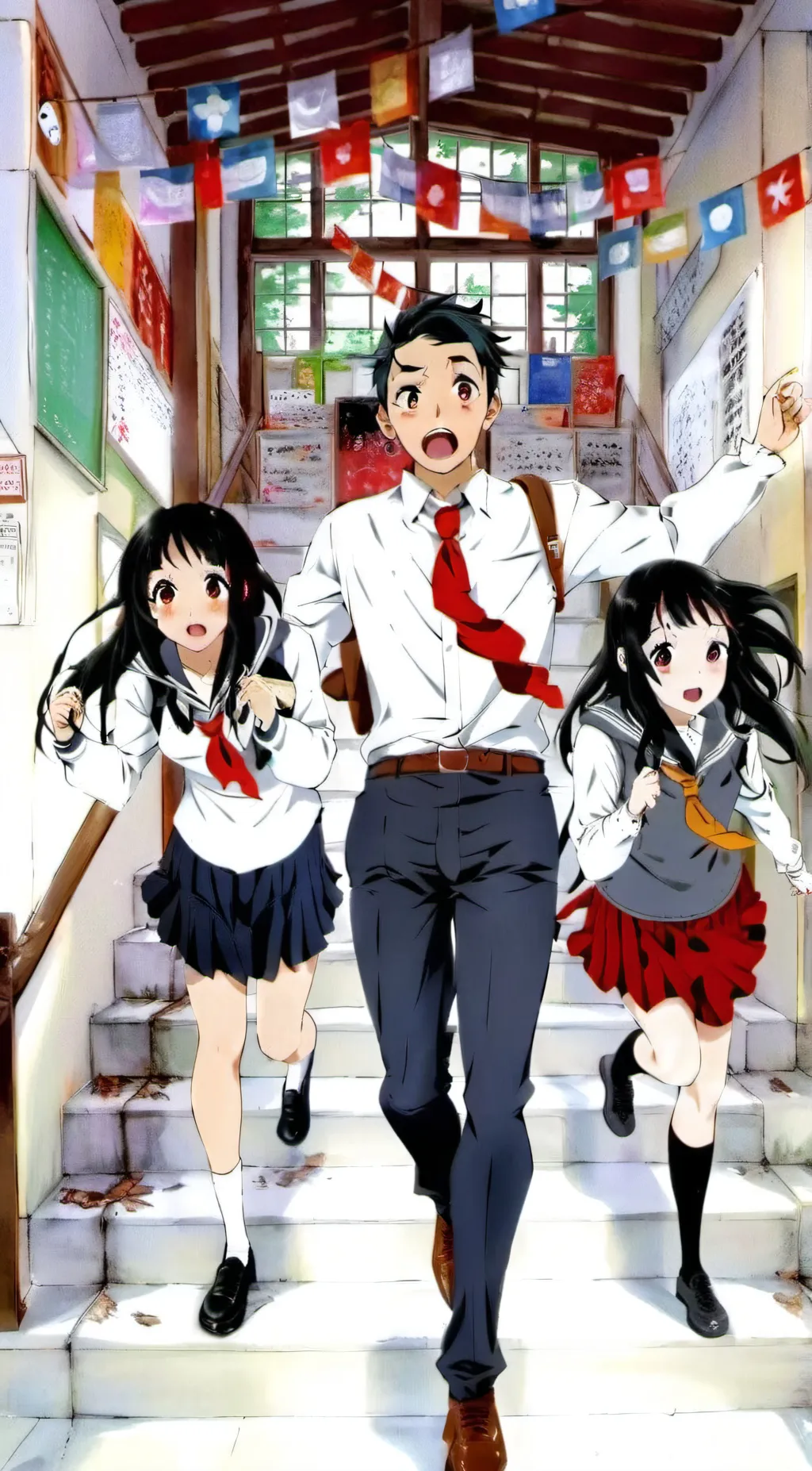 ai character: KNY School background