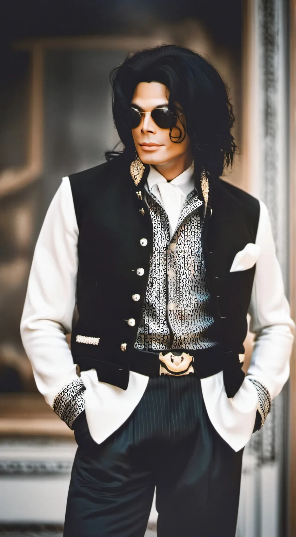 ai character: Michael Jackson background