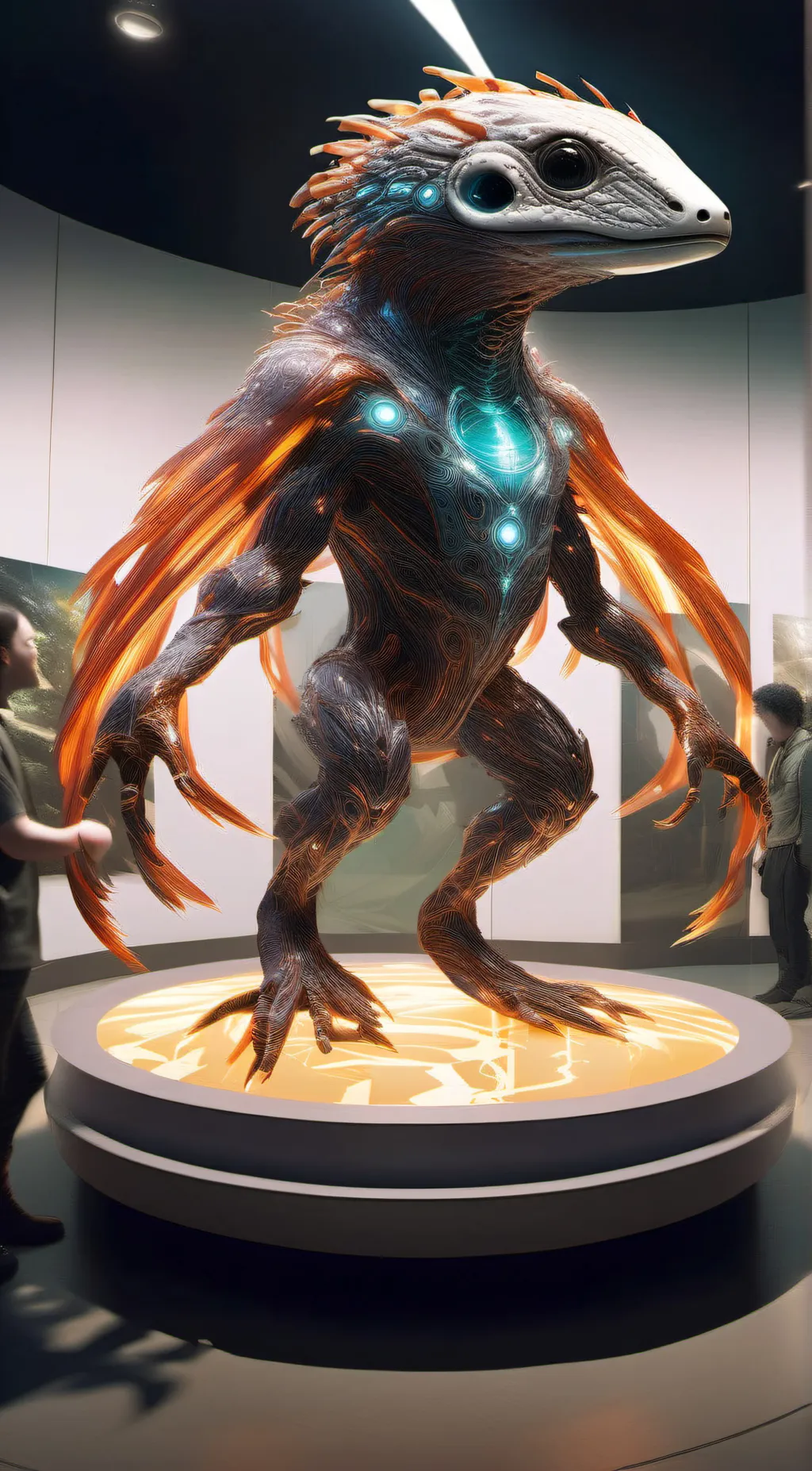 ai character: Alien zoo background
