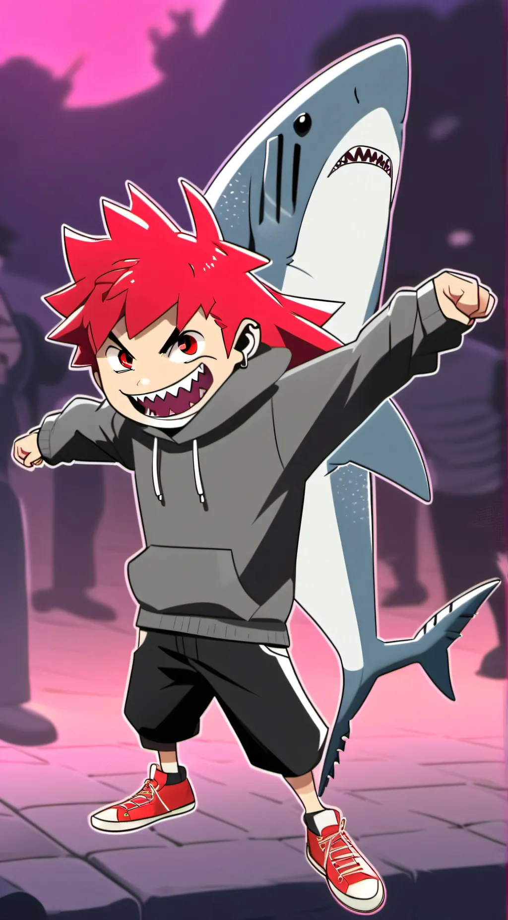 ai character: Ejiro kirishima  background