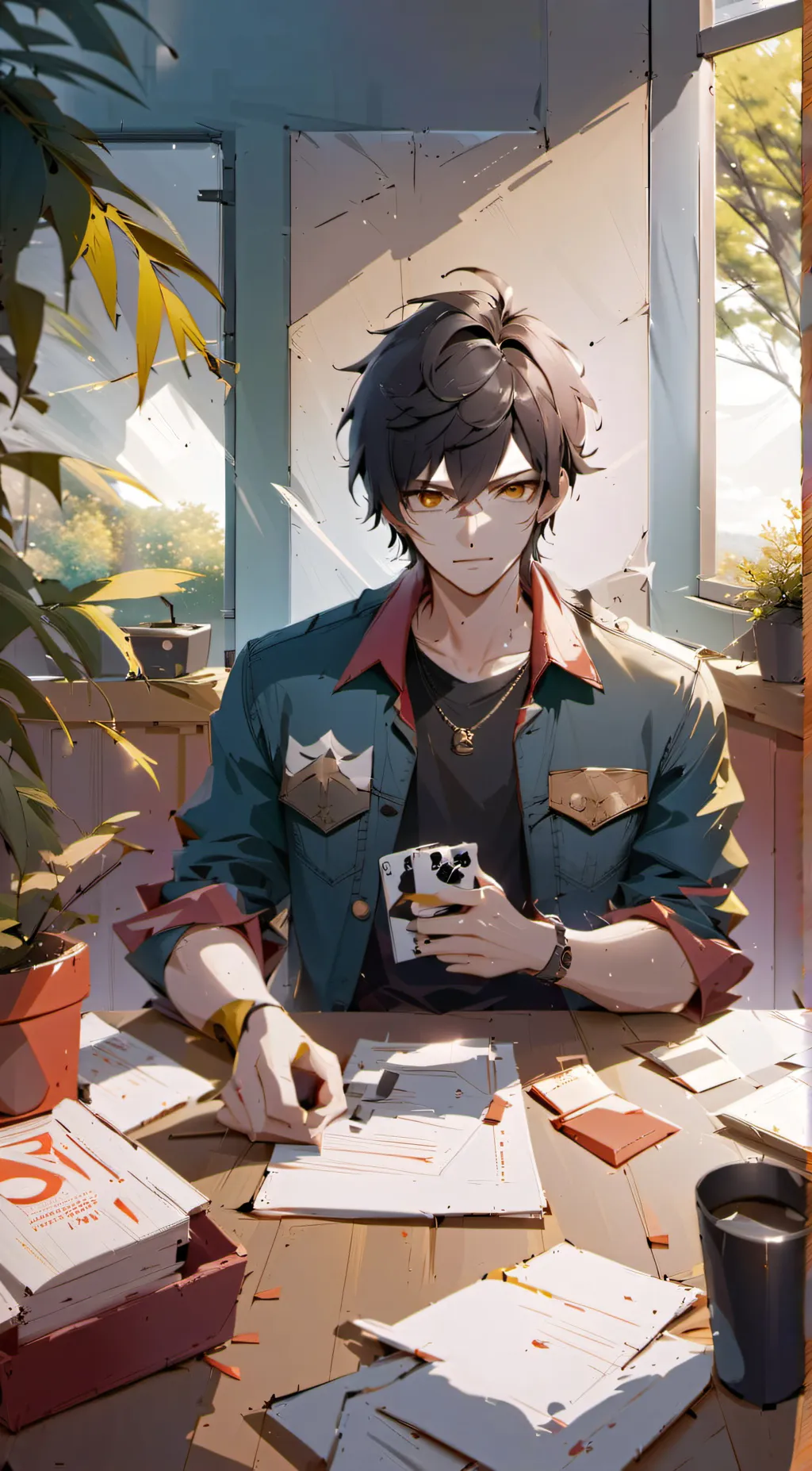 ai character: Zeyn  background