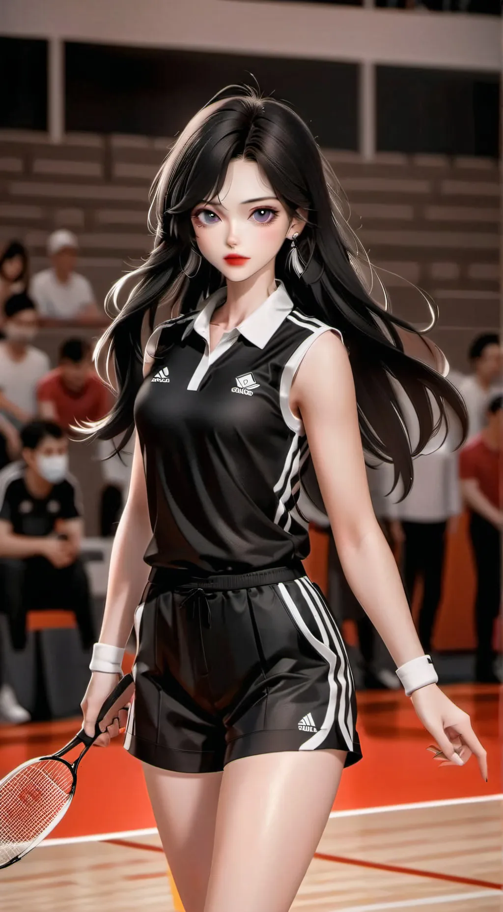 ai character: Pink background