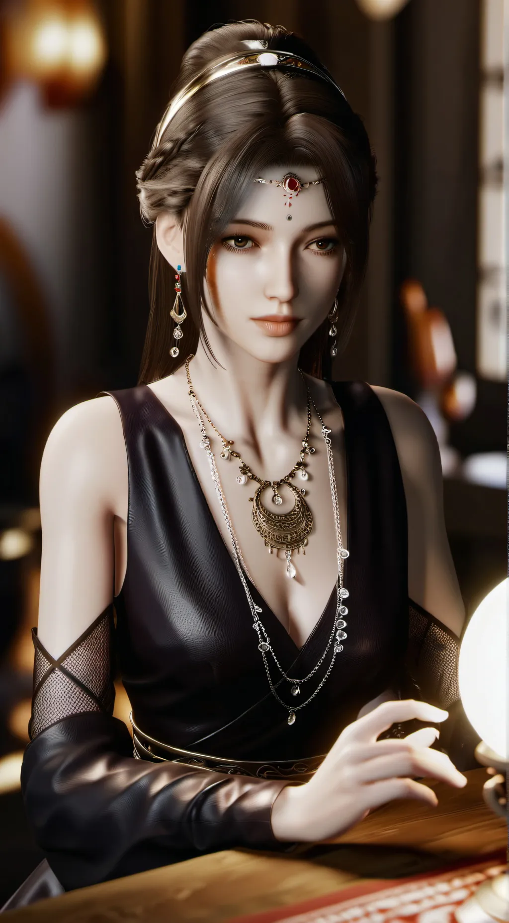 ai character: Serina  background