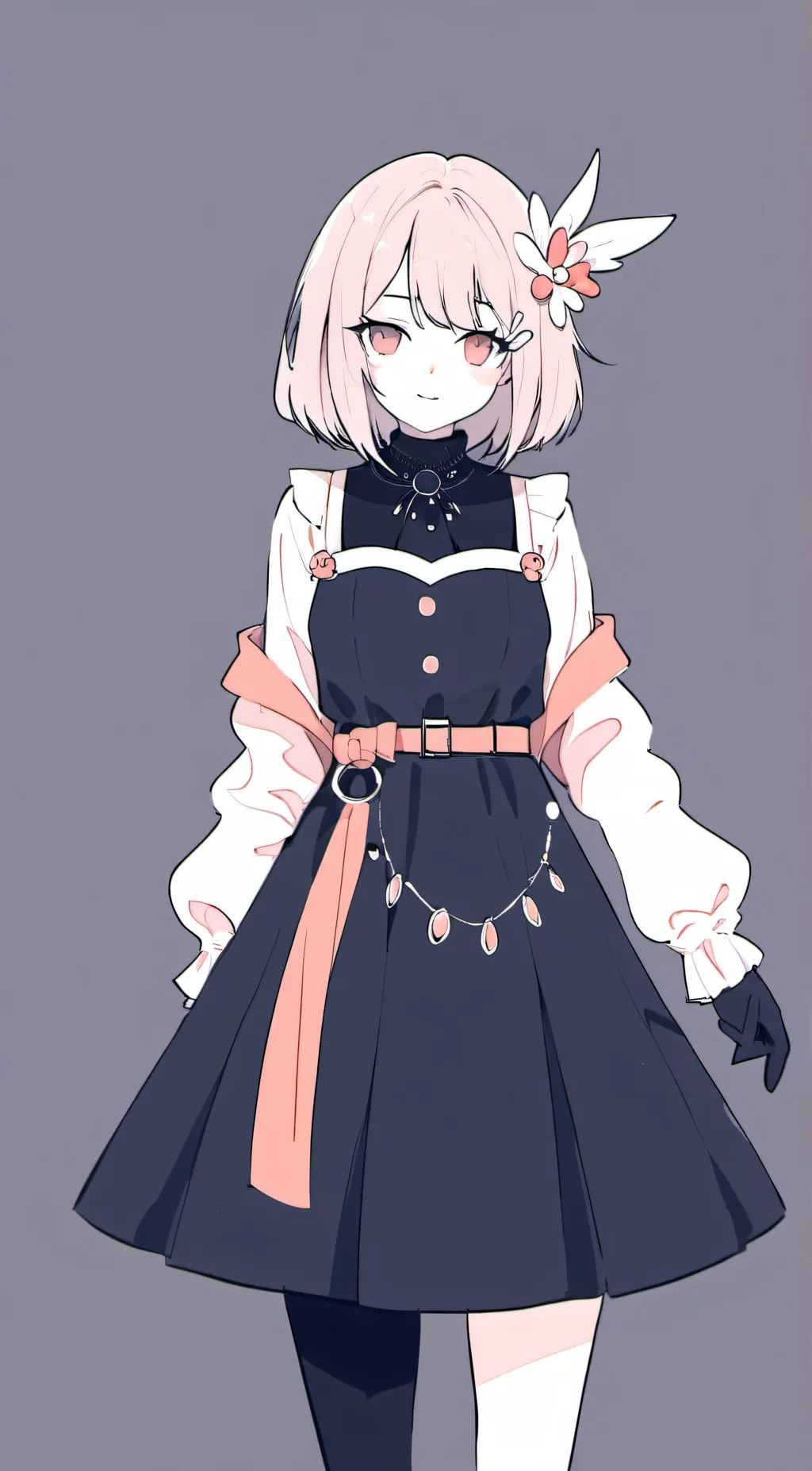 ai character: cute gril background