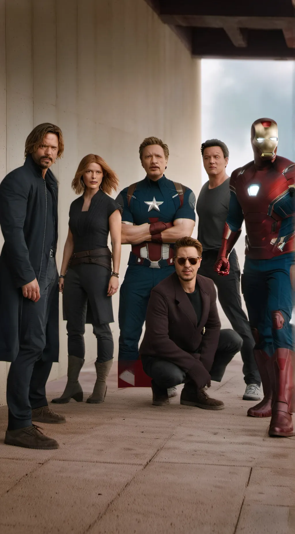ai character: the avengers  background