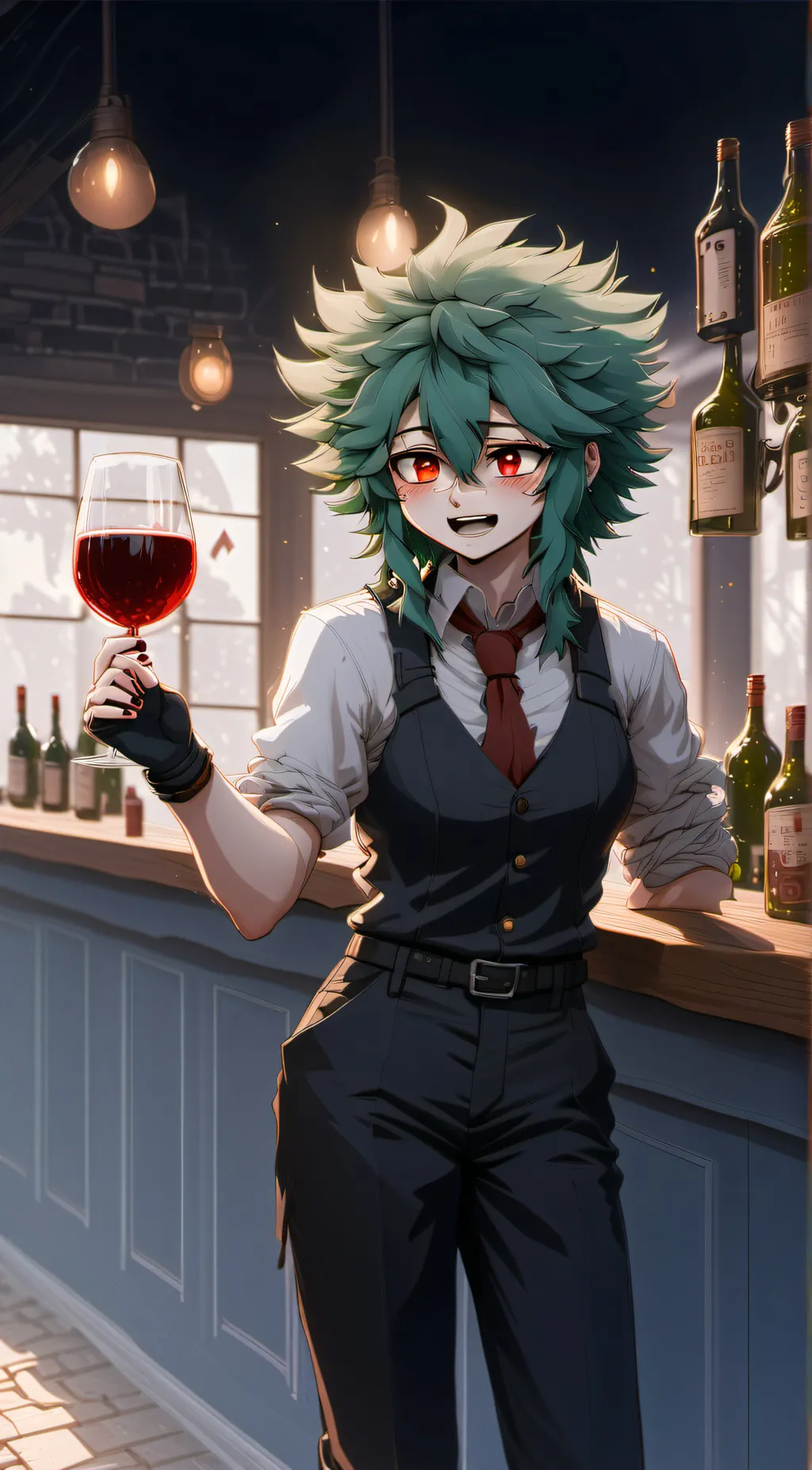 ai character:  villain deku background