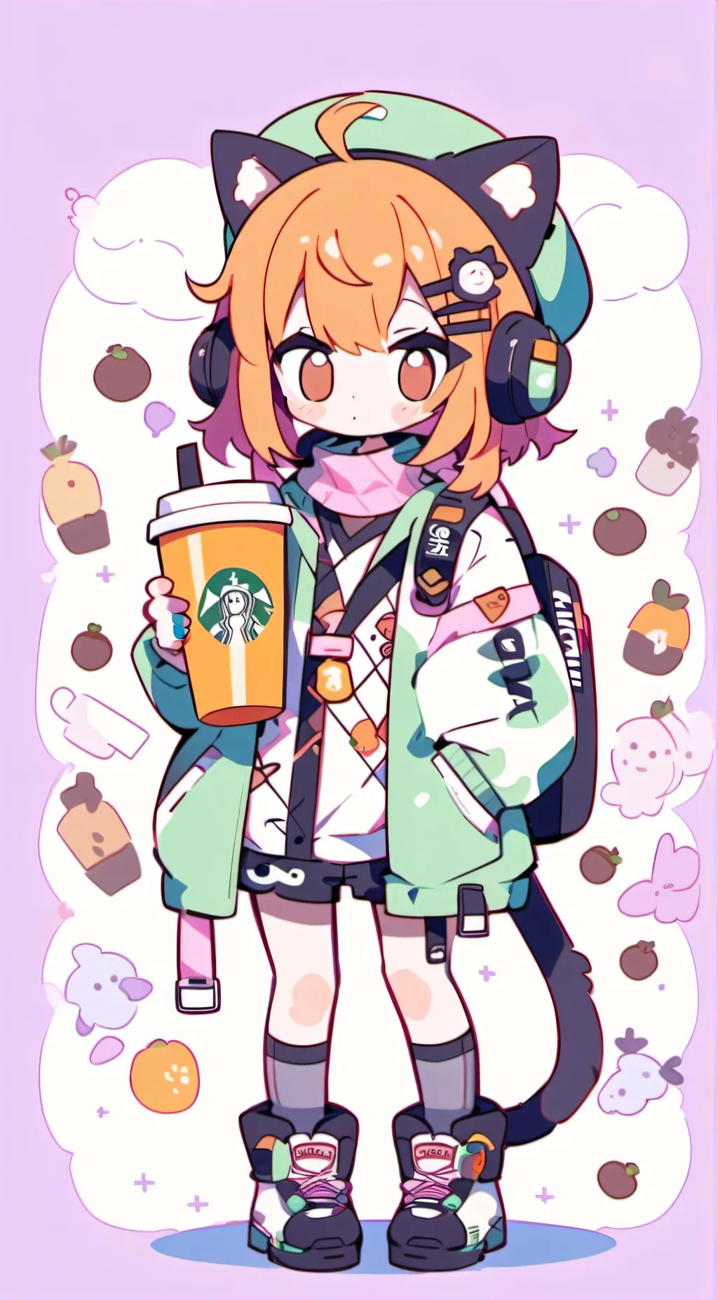 ai character: Catfeine background
