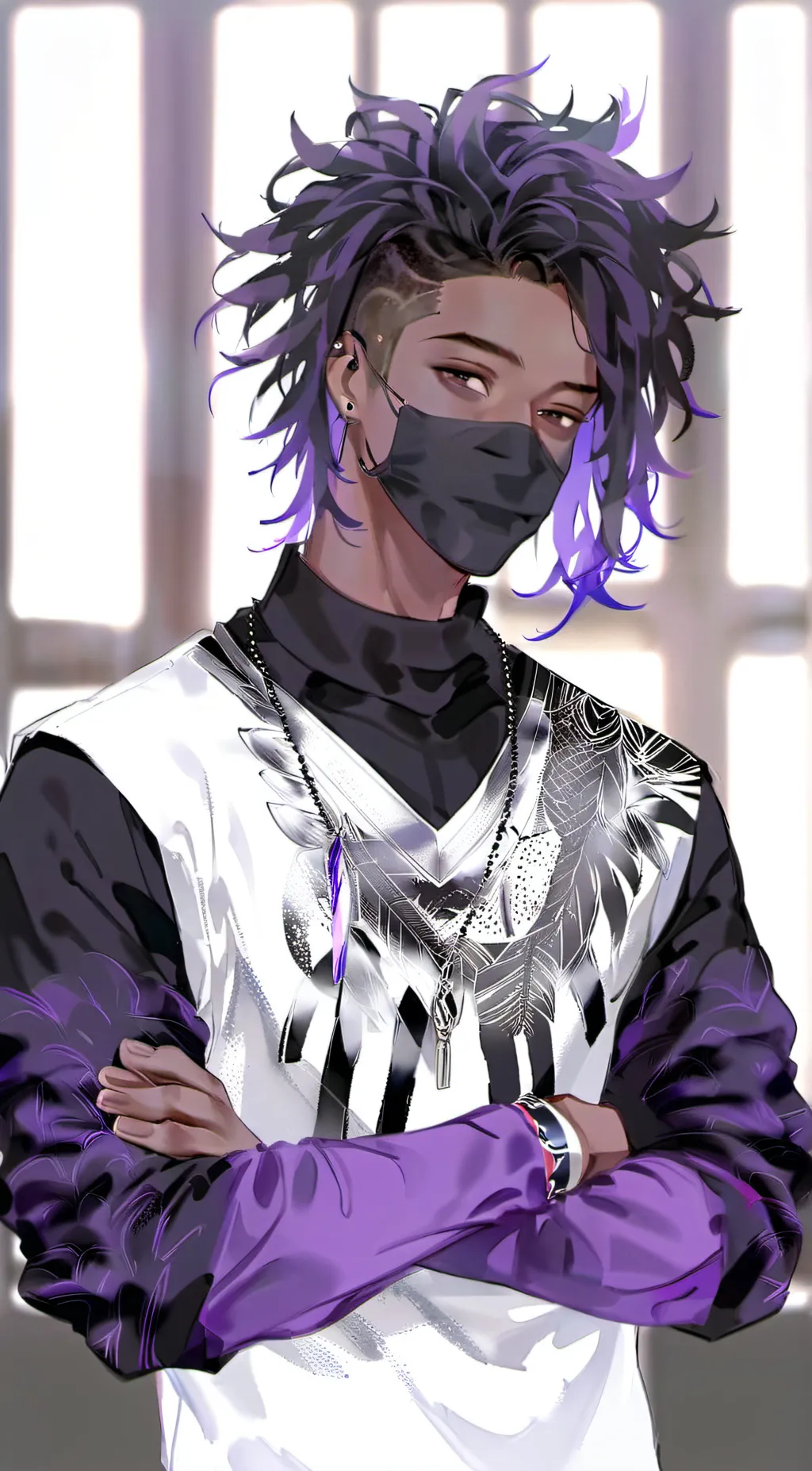 ai character: BF Donnie 💜 background