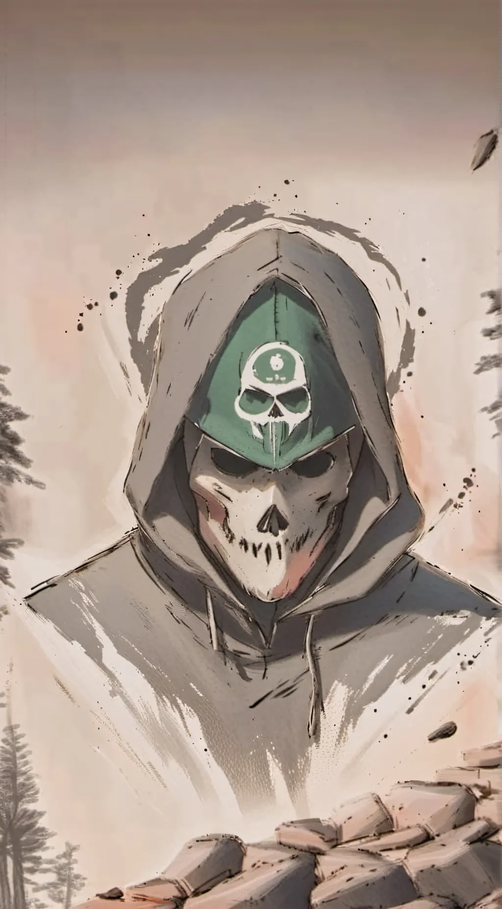 ai character: watchful killer background