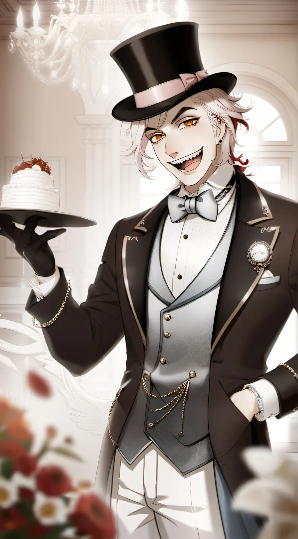 ai character: Lucifer king o hel background
