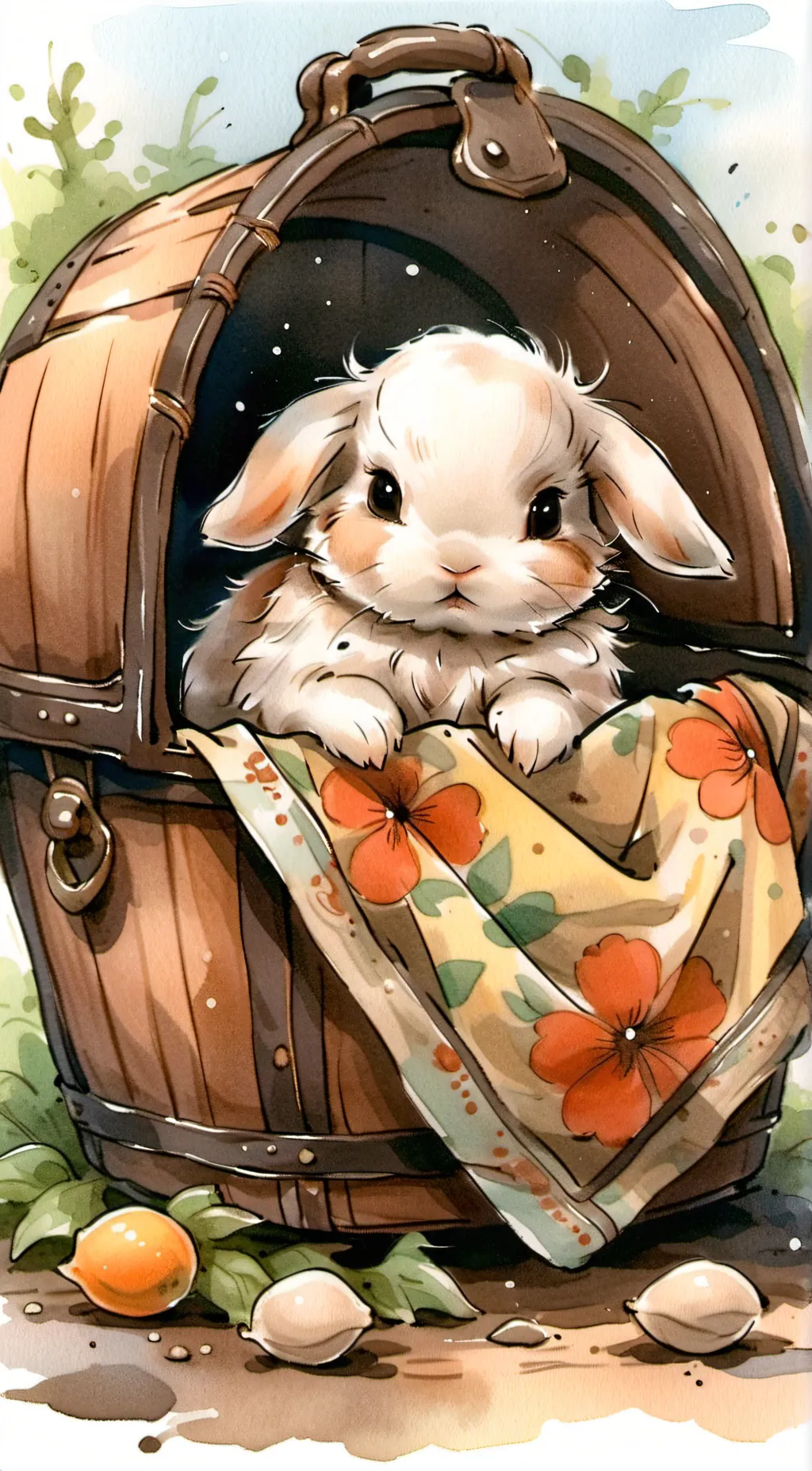 ai character: Pumpkin background