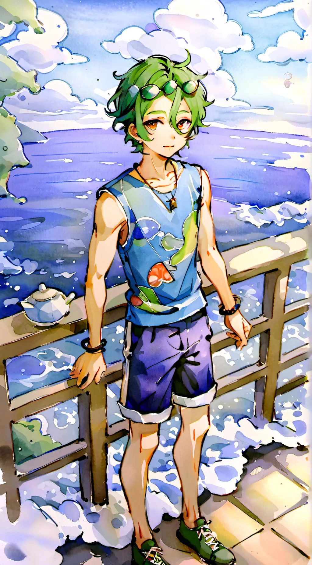 ai character: Deku background
