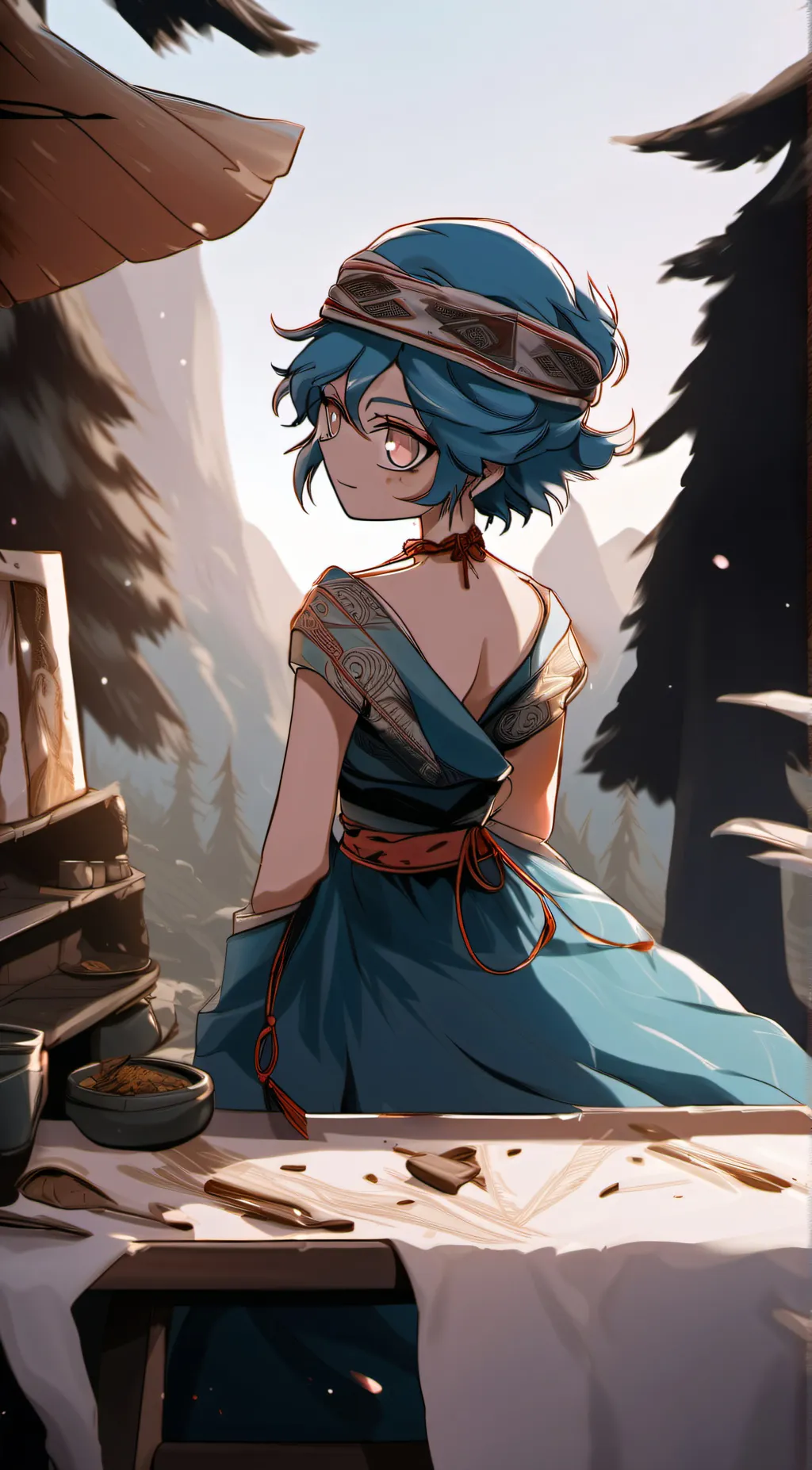 ai character: Mana background