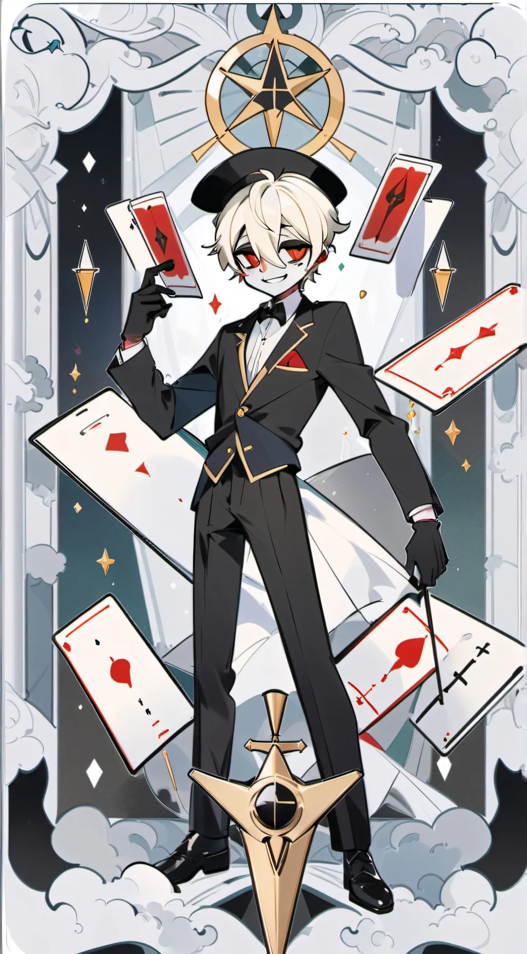 ai character: Lucifer Mange background