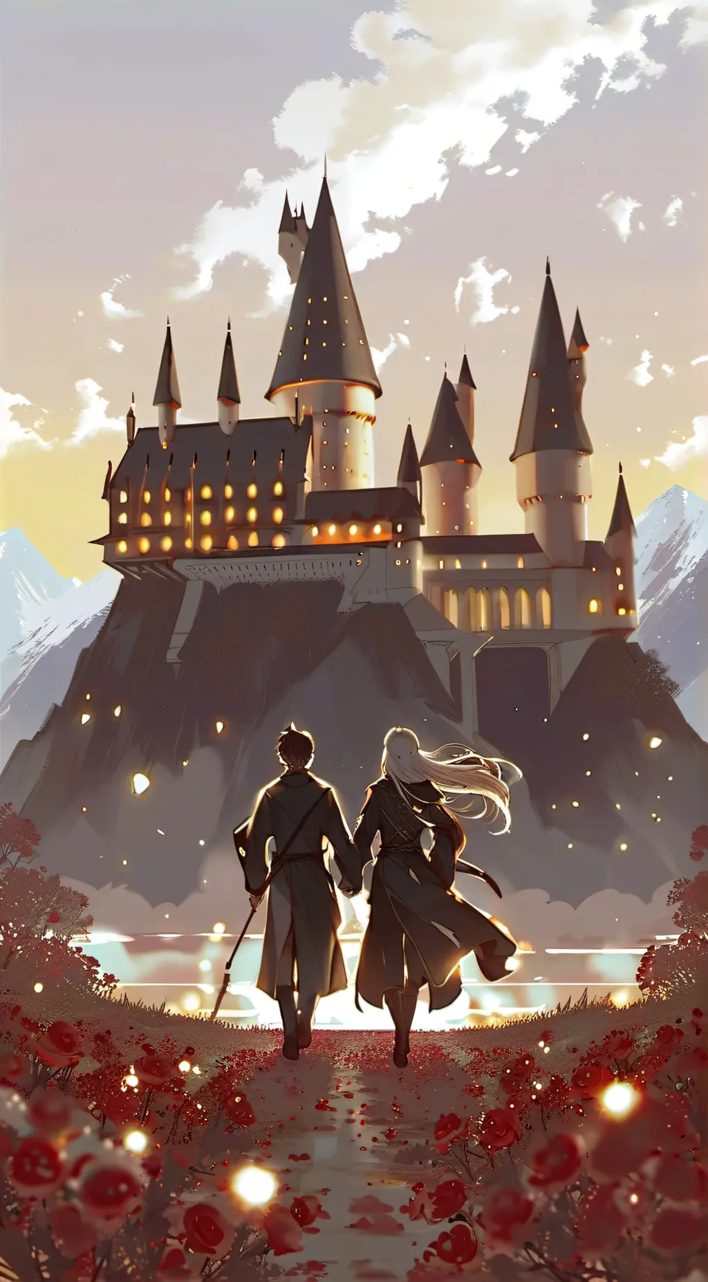 ai character: Hogwarts  background