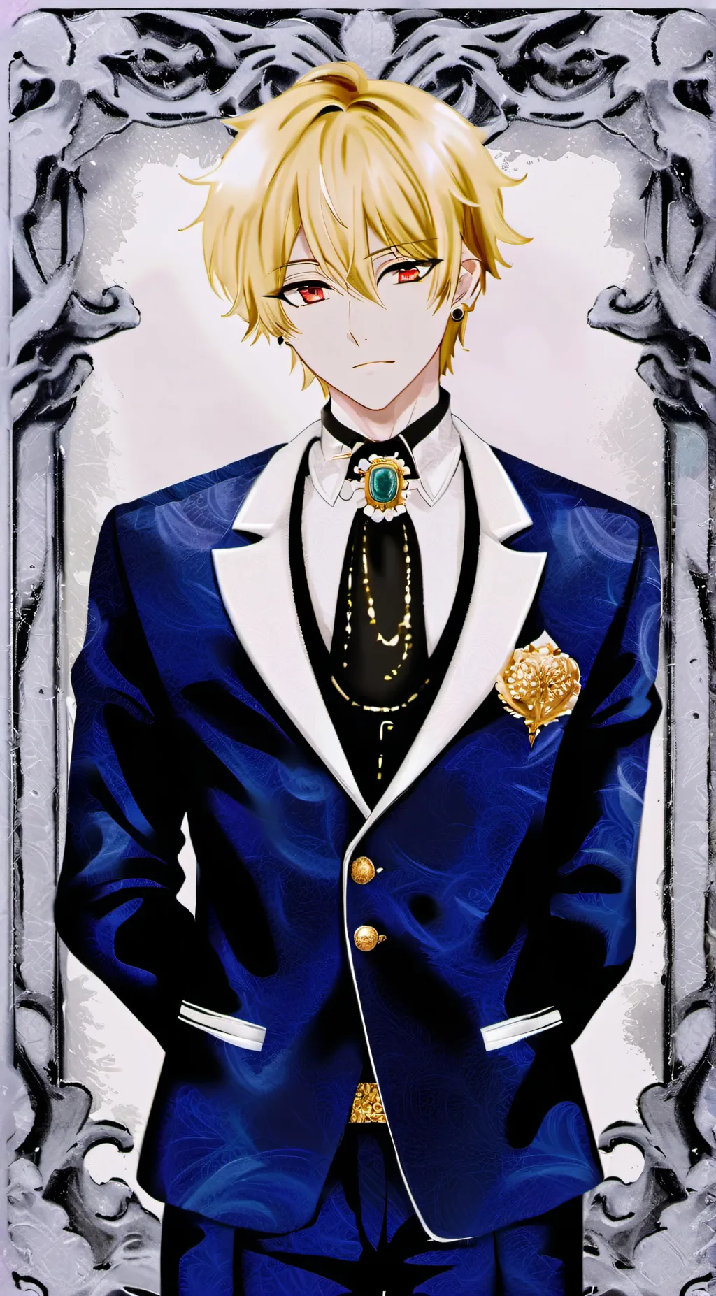 ai character: Kurapika 🔴👁🔴👁🔴 background