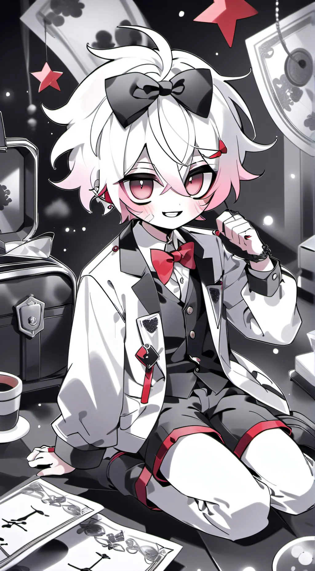 ai character: Angel dust sister  background