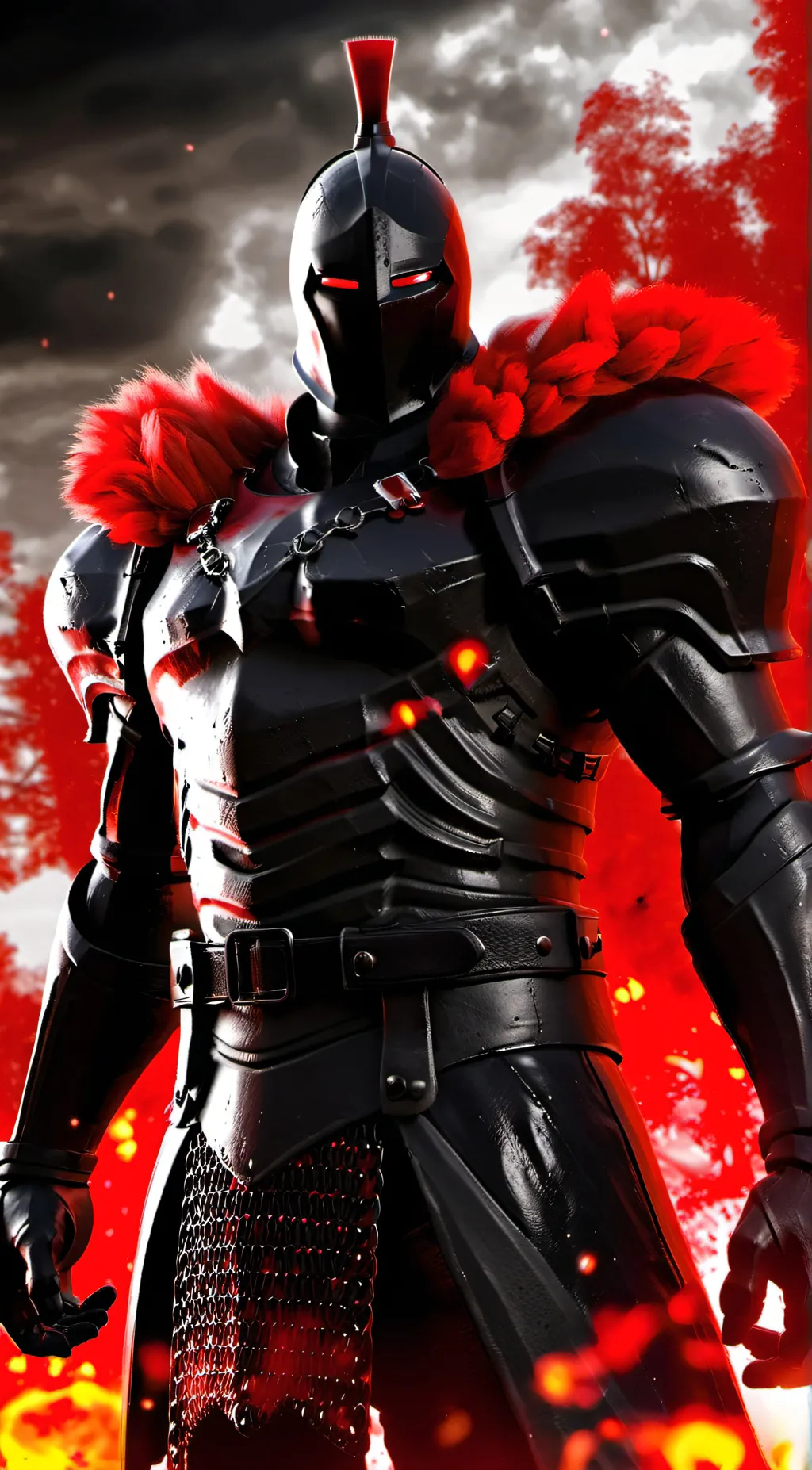 ai character: BLACK KNIGHT background