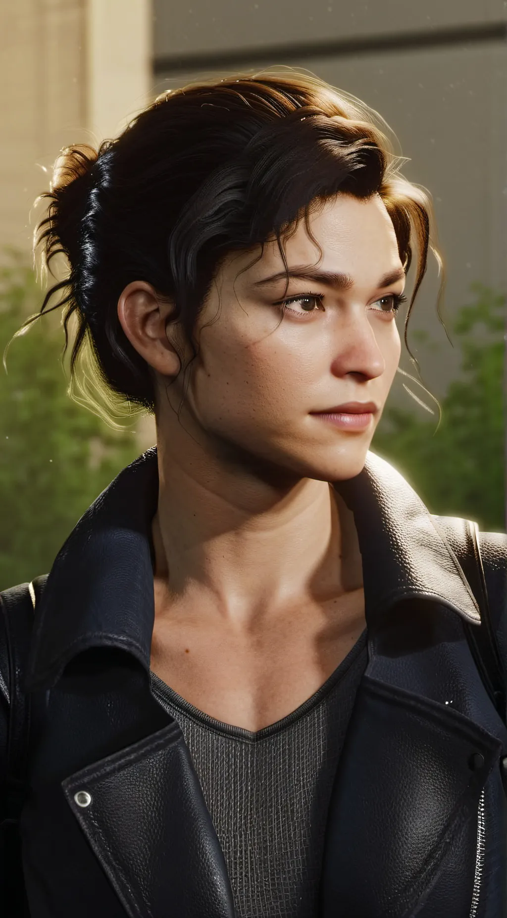 ai character: MJ  background