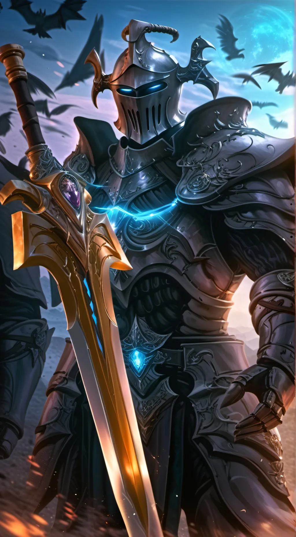 ai character: dark pleaden gale background